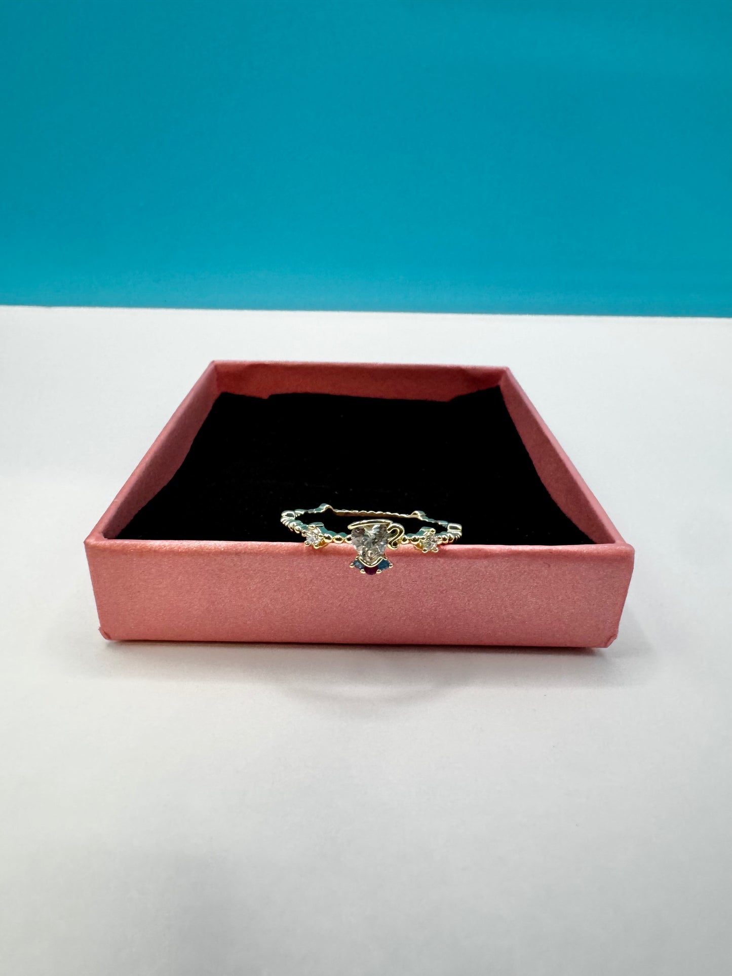 Disney Multi-Color Beauty the Beast Chip Ring, Size 6.5