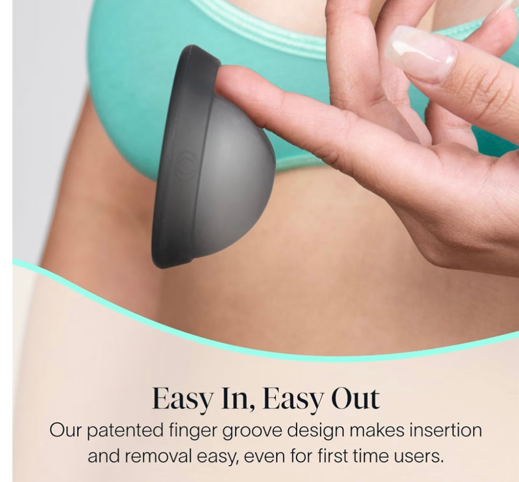 Cora Reusable Menstrual Disc, Medical Grade Silicone, Leak Proof Designed for Comfortable Insertion, Easy Removal, Up to 12 Hours of Leak Protection, Reusable Feminine Care