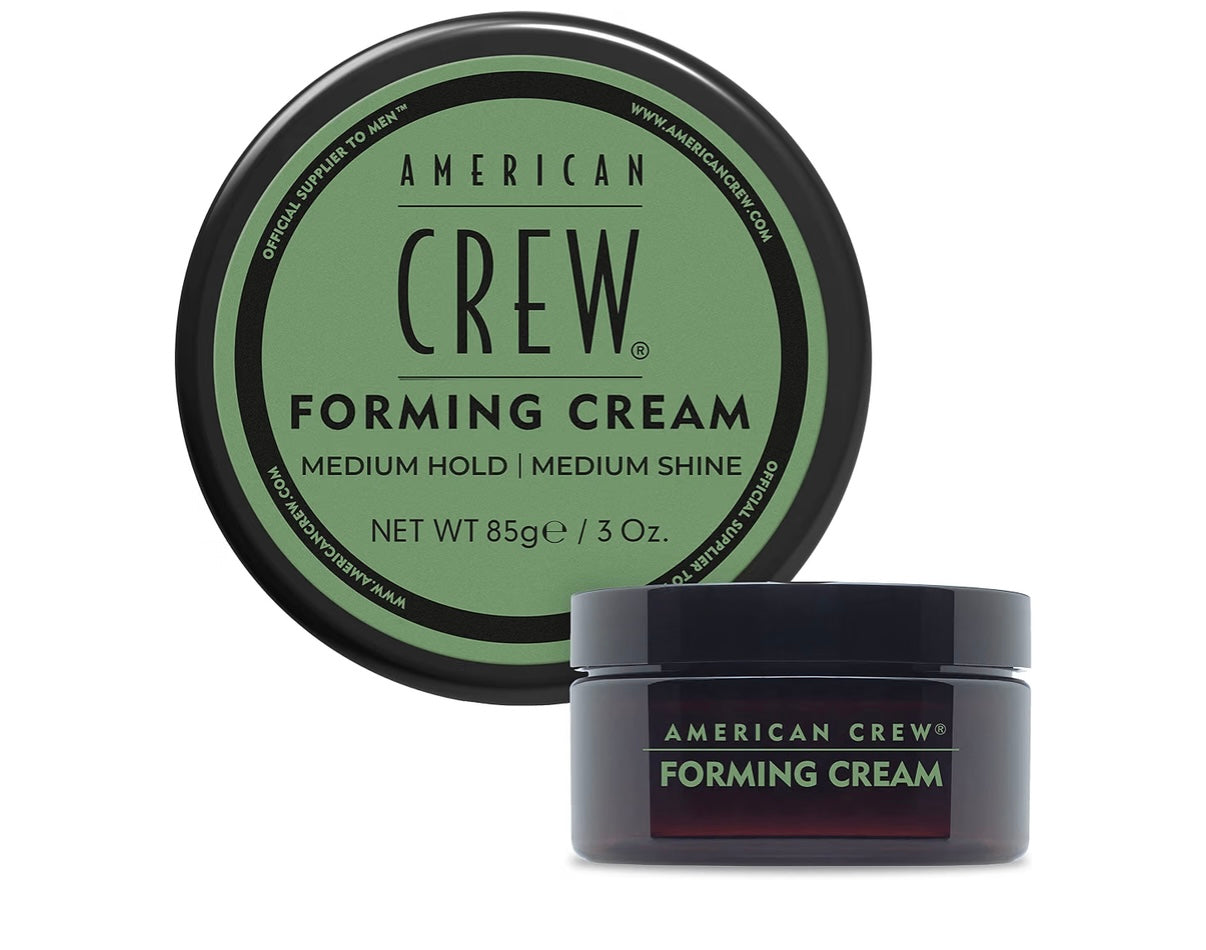 AMERICAN CREW Men's Hair Forming Cream, Like Hair Gel with Medium Hold & Medium Shine, 3 oz