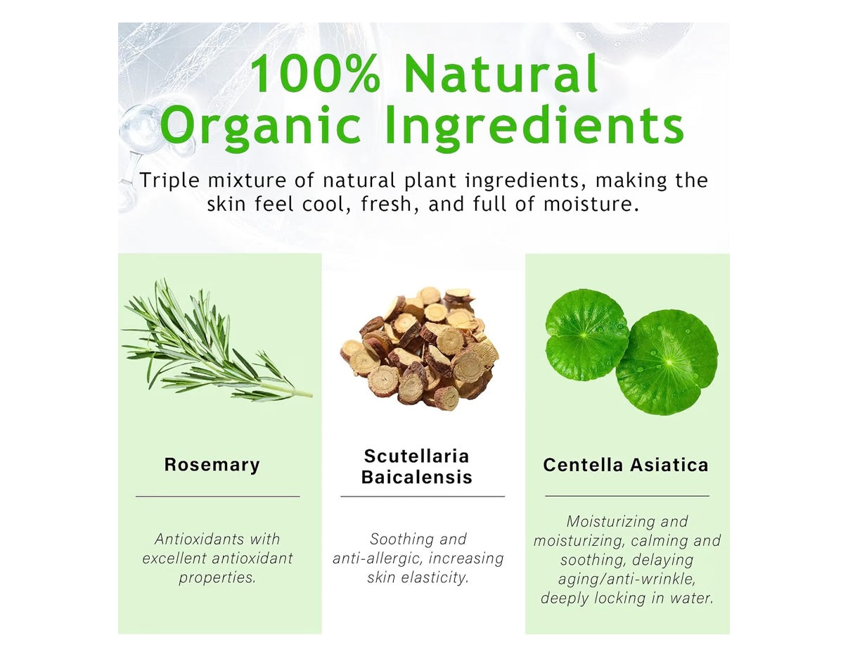 Green Hills Centella Asiatica Cream, Instant Soothing Redness for Sensitive Skin - Centella Moisturizer Facial Serum