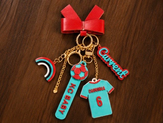 Current Soccer Keyring/Purse Charm