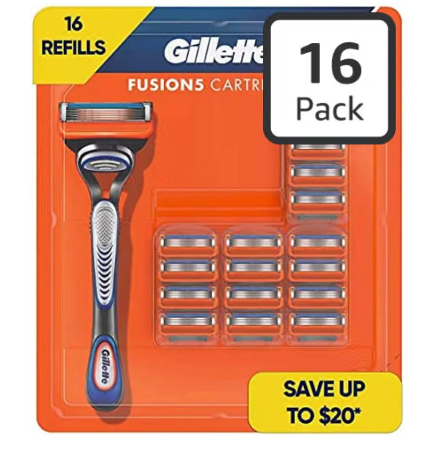 Gillette Fusion5 Men's Razor Blade Refills, 16 Cartridges