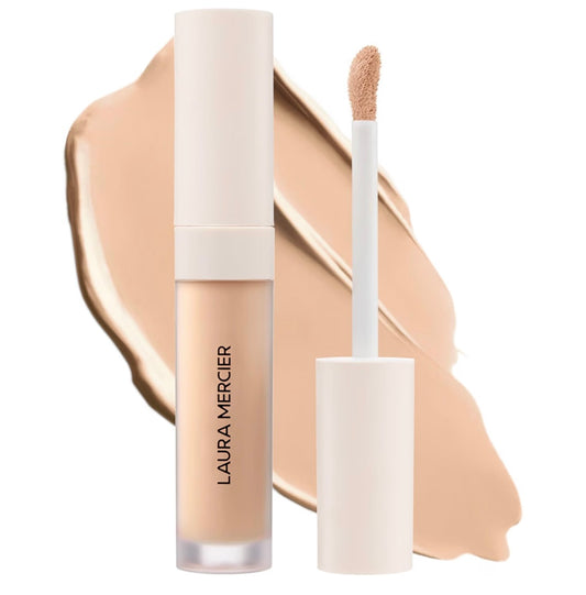 2C1 Laura Mercier Real Flawless Weightless Perfecting Serum Concealer, Long-Lasting, Waterproof, & Crease-Proof Wear, Buildable Coverage, Oil-Free