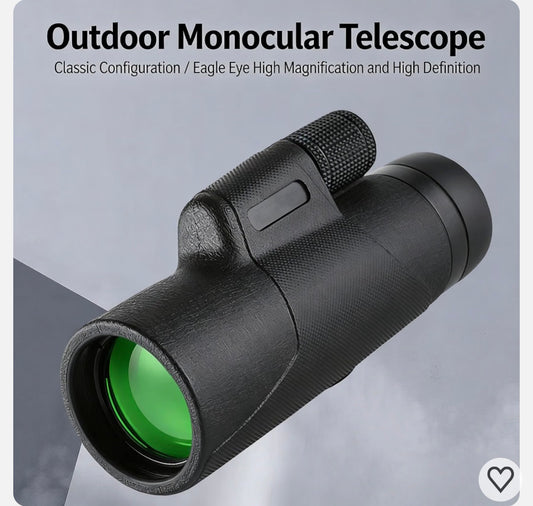 12X HD Monocular Telescope for Outdoor Use, High-Power Handheld