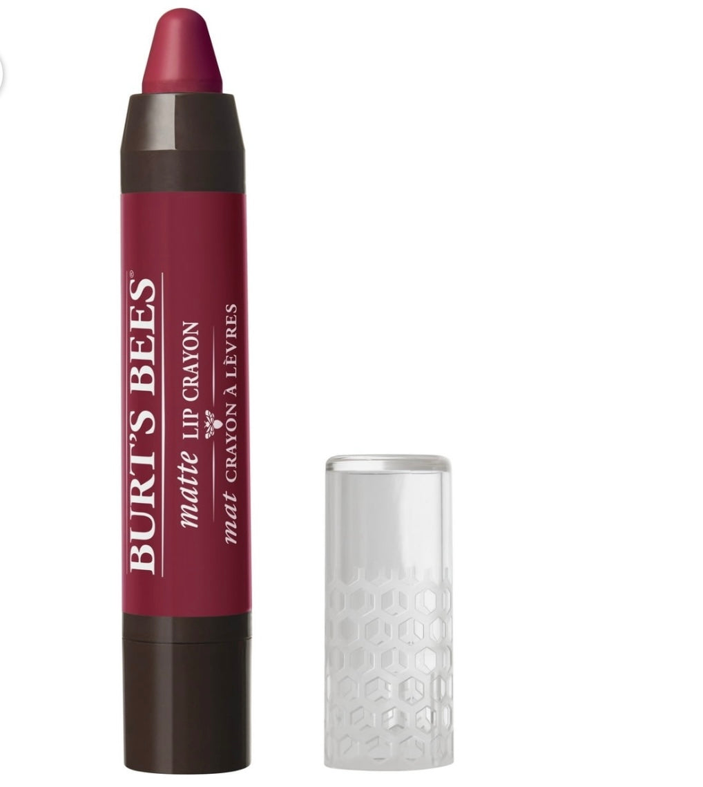Bees 100% Natural Origin Moisturizing Matte Lip Crayon, Napa Vineyard - 1 Crayon