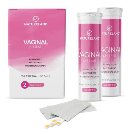NATURELAND Feminine pH Test Strips Value Pack - Vaginal Health Monitor for Acidity & Alkalinity Balance, Quick & Accurate (120 Count)