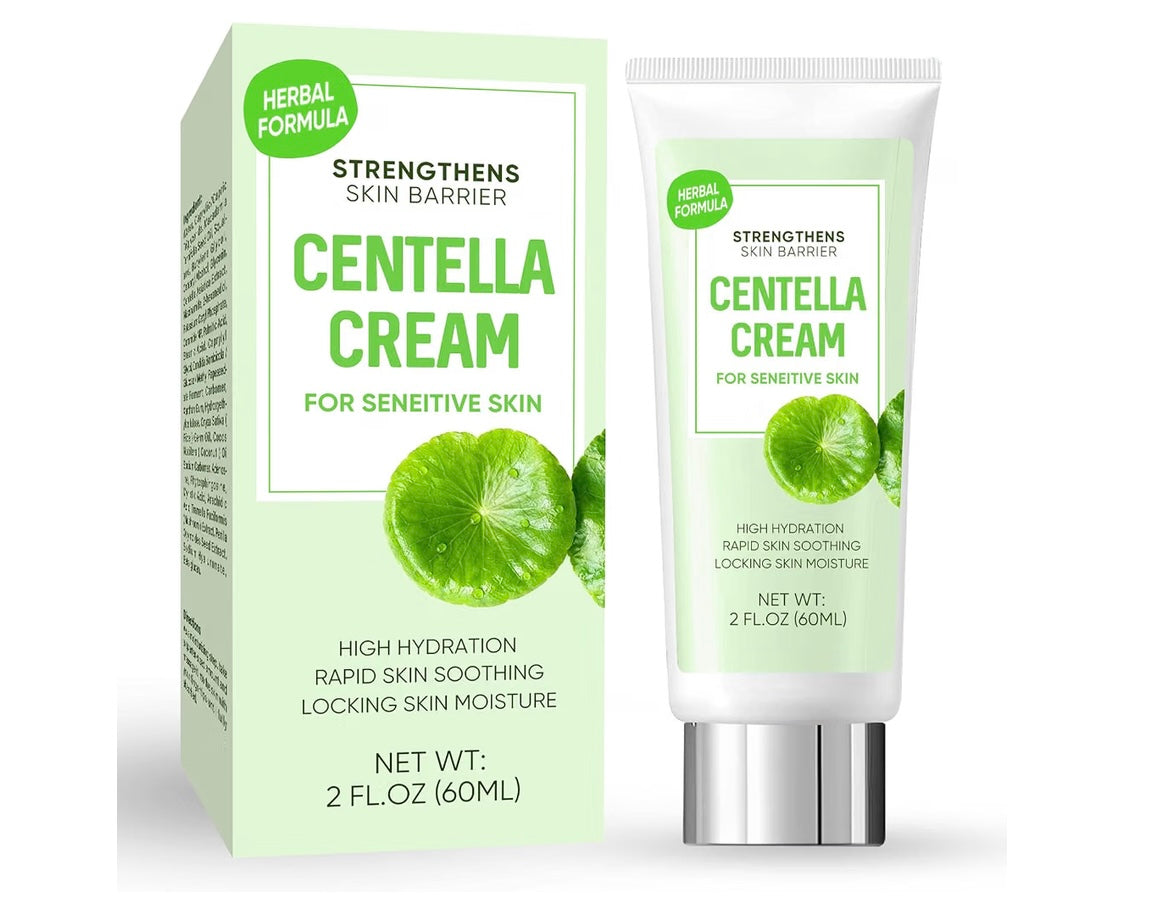 Green Hills Centella Asiatica Cream, Instant Soothing Redness for Sensitive Skin - Centella Moisturizer Facial Serum