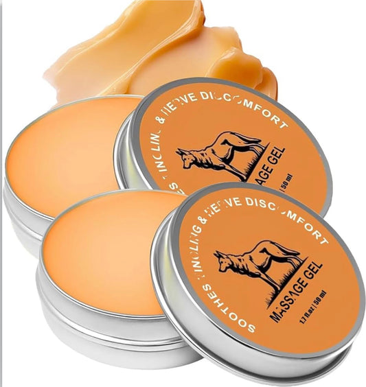 The Wolf Balm 2 Pack, Muscle and Joint Builder Nerve Relief Balm, Natural Joint Care Soothing Massage Cream