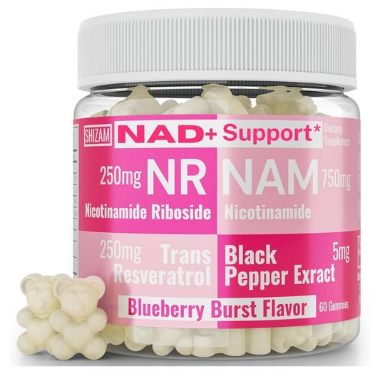 Nicotinamide Riboside NR NAM Resveratrol Gummies, 1000mg NAD+ NAD + Plus Nrf2 Activator Booster w Pure Niacinamide Vitamins B3 Capsules Pills Powder Supplements Alt NDA Regenerator 500mg