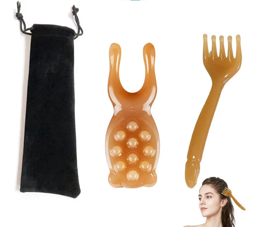 Head Massage Tool and Facial Massager Manual Scalp Massager Gua Sha Five Claw Scalp Massage Tool Comb Hair Cleaning Tools for Face Eye Nose Jaw Neck Brush Scalp Massagers for Relaxation