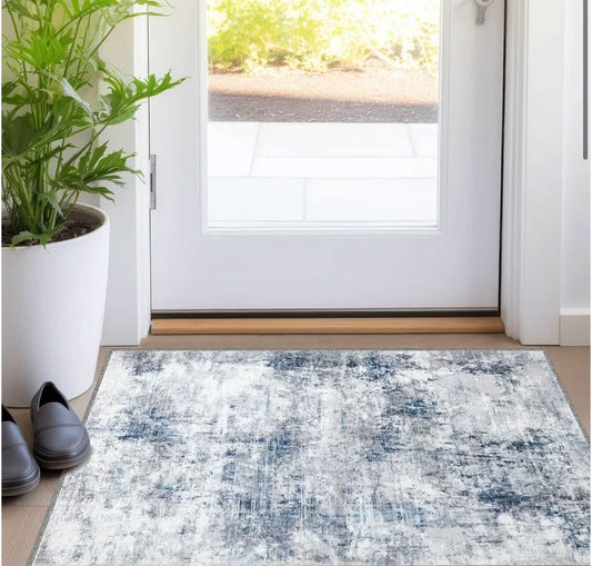 Door Mat, Front Indoor Doormat 31"x47" Non Slip Entryway Rug Indoor, Washable Small Rugs for Bedroom Kitchen Bathroom Laundry Low Profile(2.6x3.9 Feet)