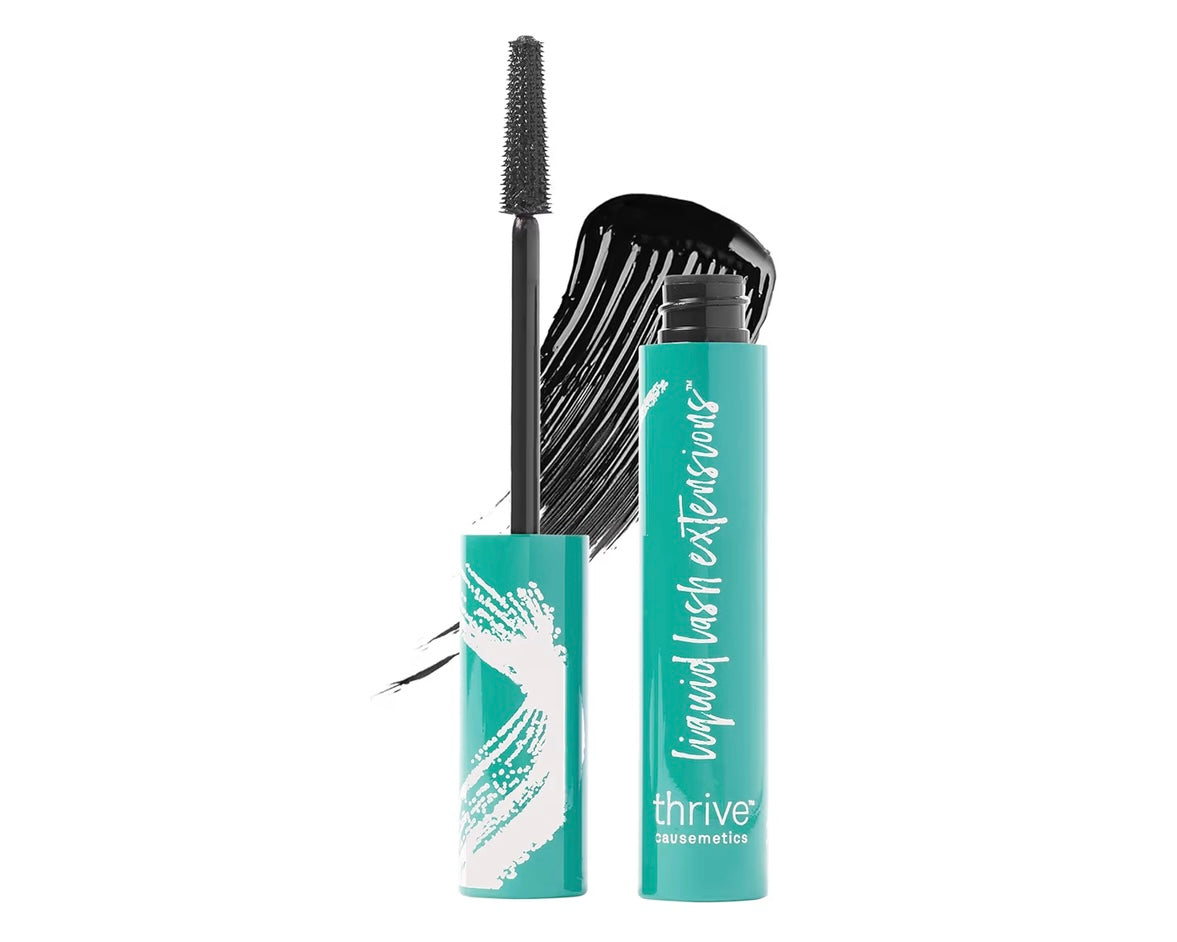 Thrive Causemetics Liquid Lash Extensions Mascara, Rich Black Shade Tubing Formula Lengthens, Volumizes, Curls, Smudge Proof, Washable, No Clumping or Flaking, Vegan & Cruelty Free, Brynn Shade