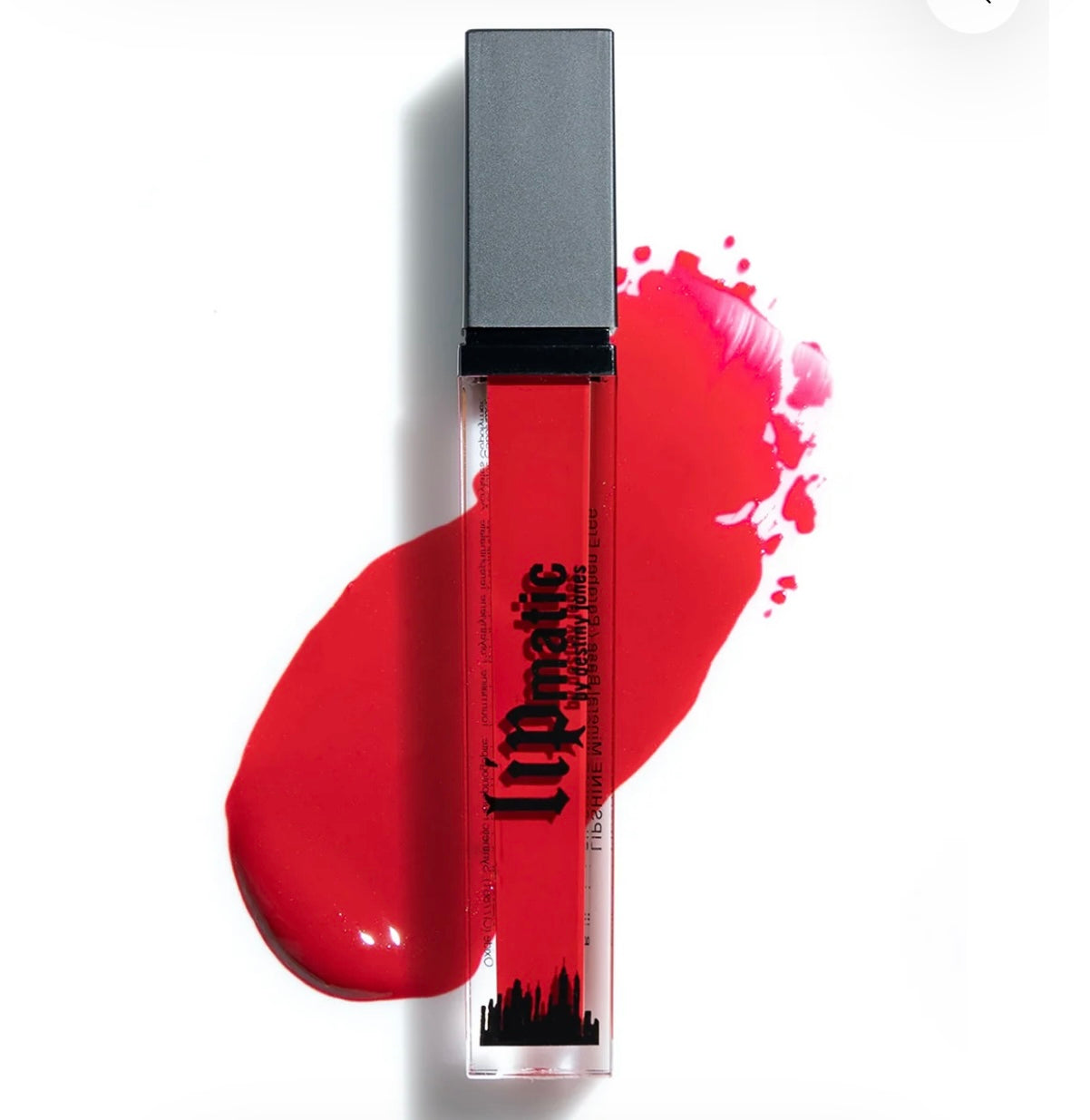 Matic Cosmetics LipMatic 110th Street Red LipShine- Moisturizing makeup for women with Vitamin E for lip hydration- 98% organic with a glossy, long lasting, and smooth feel, Cruelty & Paraben Free