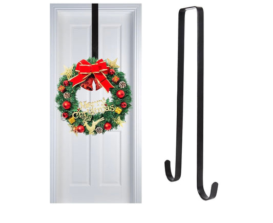 Front Door Garland Hanger,Garland Door Hanger for Front Door Decoration, Garland Hanger on Door Hook forThanksgiving, Christmas, Front Door Welcome Sign (Double Side Hooks