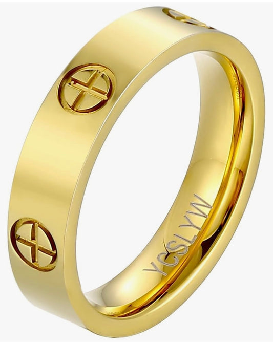 Ladies Stainless Steel Ring (Size 10)
