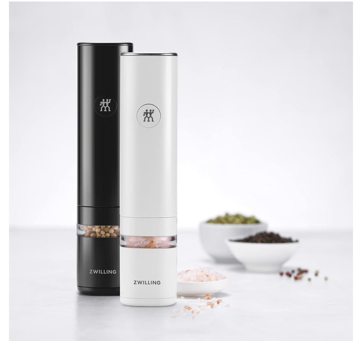 Zwilling Enfinigy 2-Pc Electric Salt/Pepper Mill Set