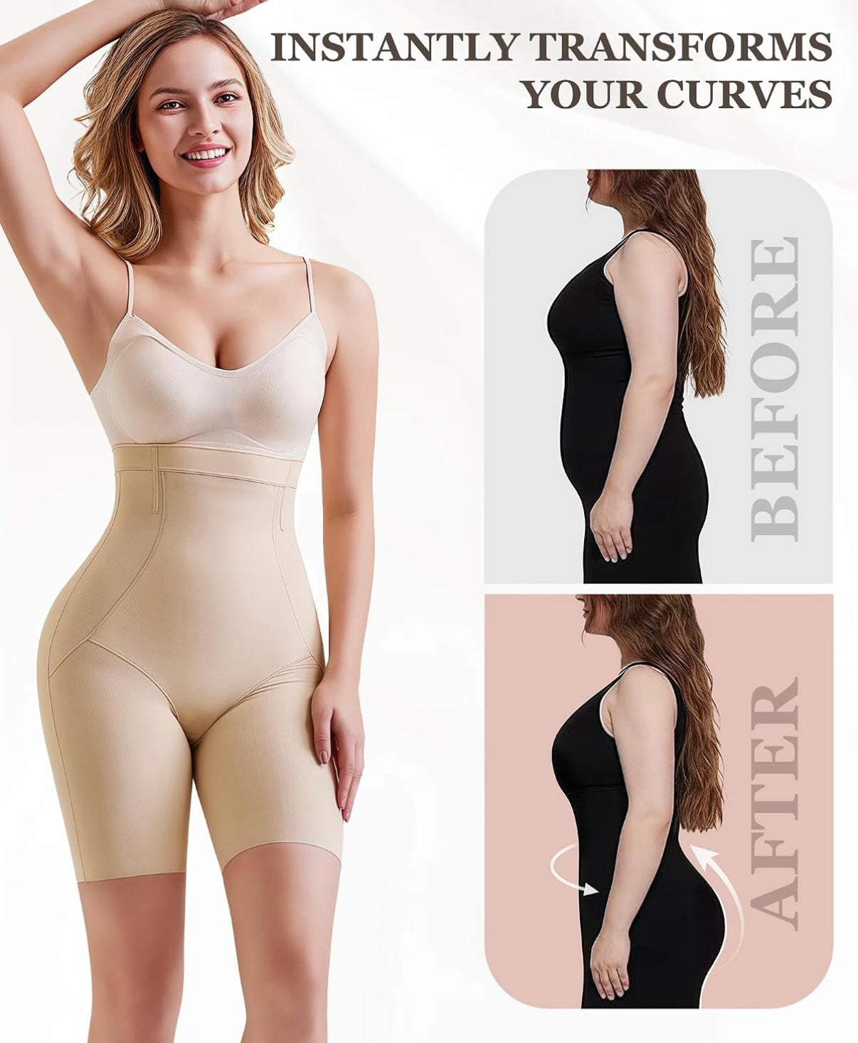 VVL Shapewear Shorts, High Waisted Shapewear  (Size XL)