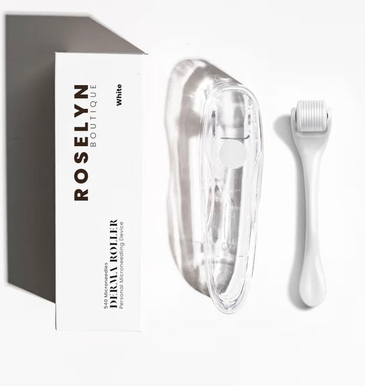 ROSELYNBOUTIQUE Derma Roller Personal Beard & Facial Skin - 540 Micro Needles Titanium Cosmetic Beauty Instrument