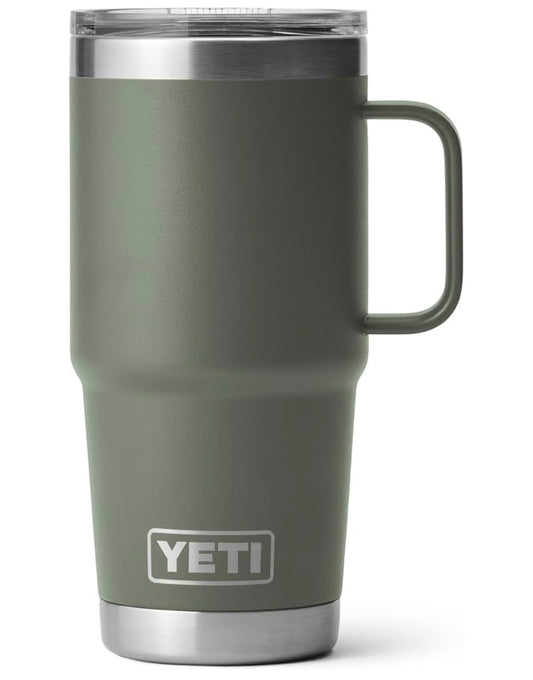 YETI Rambler 20 oz Travel Mug, Stainless Steel, Vacuum Insulated with Stronghold Lid