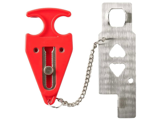 Master Lock Portable Door Lock, Travel Lock, Hotel Lock Security Lock 276EC Secure Protection For Travelers In Hotels, Apartments, Airbnb Lock For Front Door Security