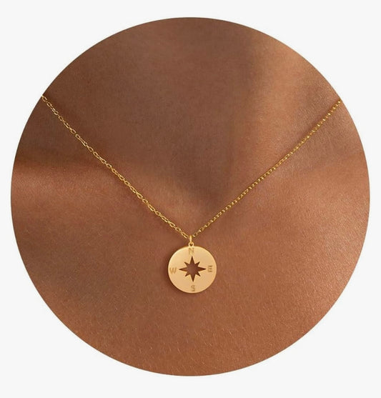 Gold Necklace for Women- 14K Gold Plated Dainty Teardrop Fish Dragon Cross Sun Flower Bow Italian Horn Animal Boot Sea Beach Necklace for Women