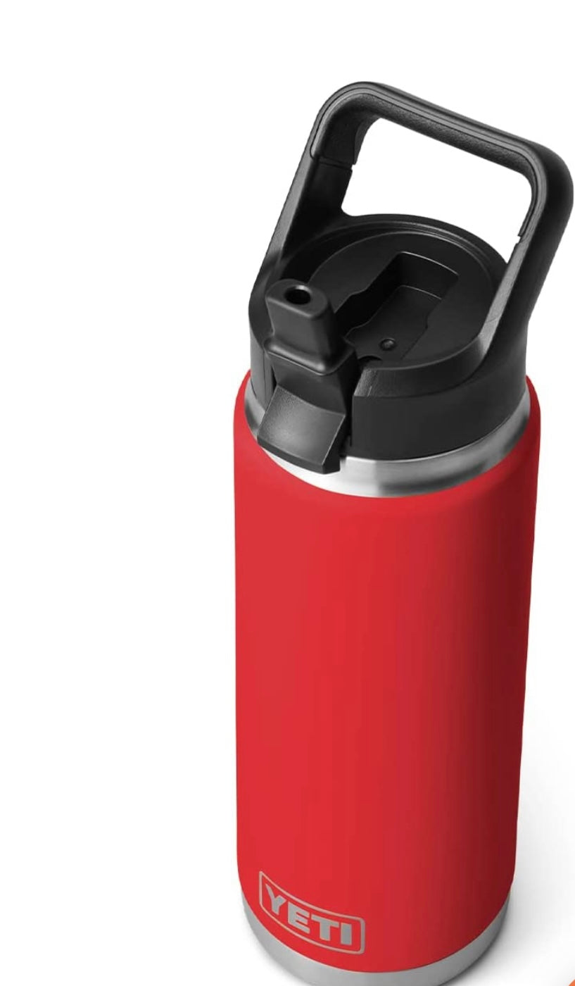 Yeti Rambler 26 Oz. Straw Bottle – Rescue Red
