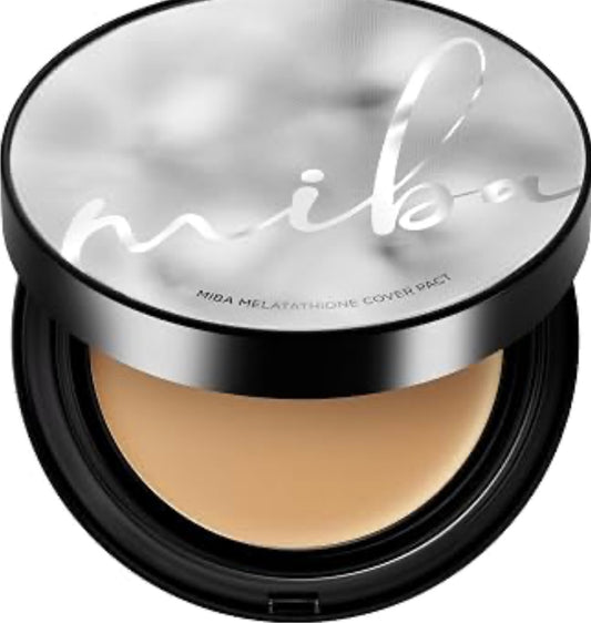 MIBA Melatathione Dark Spot Cover Balm Pact | Ion Calcium Korean Foundation SPF50+ PA++++
