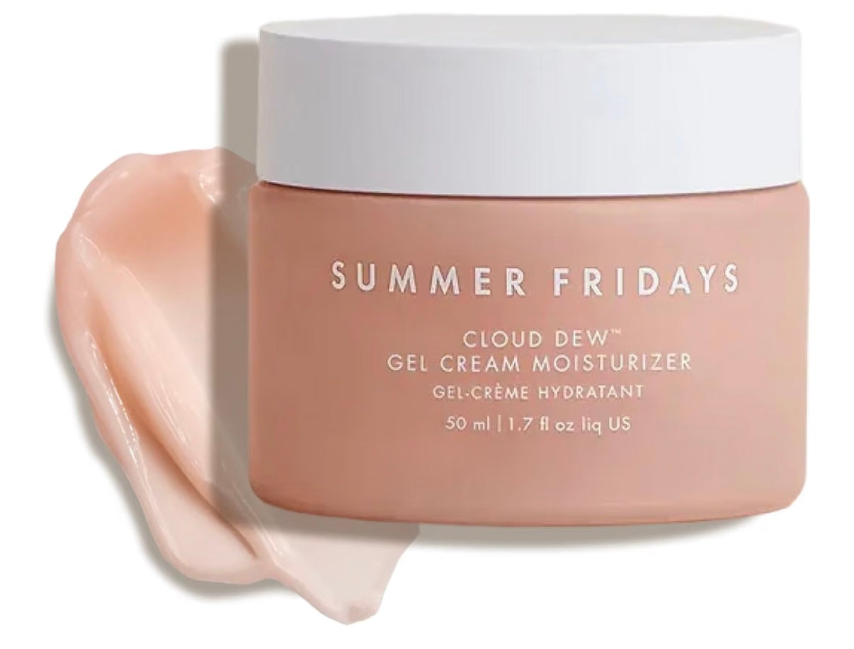 Summer Fridays Cloud Dew Gel Cream Moisturizer - Lightweight Face Moisturizer with Hyaluronic Acid + Ceramides for Skin Plumping Hydration and Glowing Skin (1.7 Fl Oz