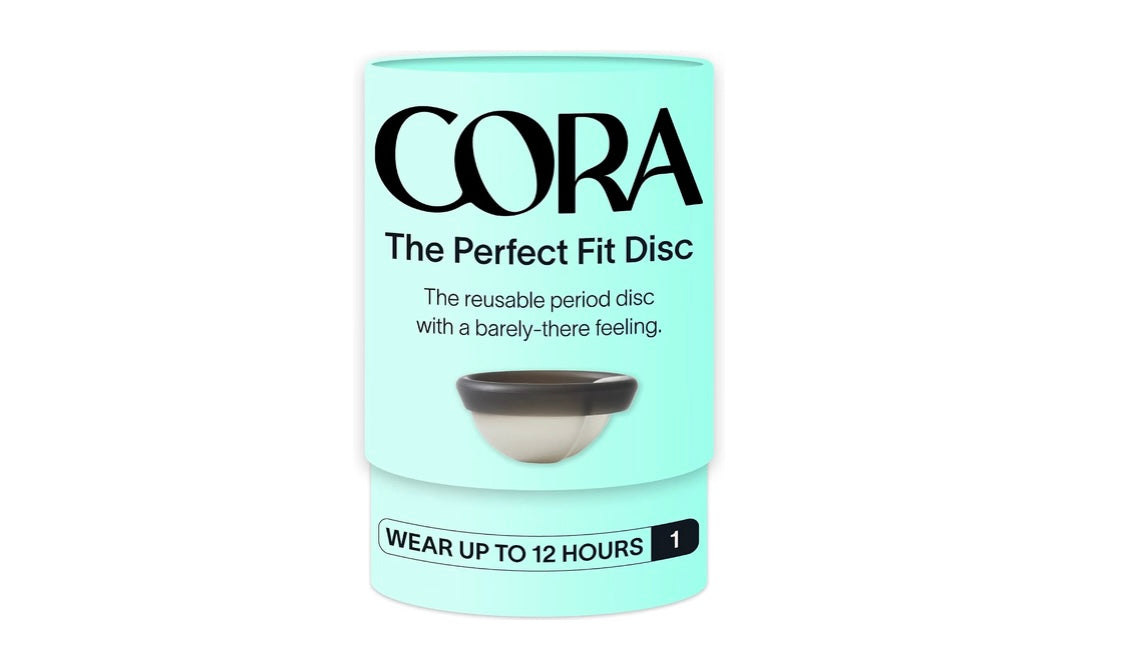 Cora Reusable Menstrual Disc, Medical Grade Silicone, Leak Proof Designed for Comfortable Insertion, Easy Removal, Up to 12 Hours of Leak Protection, Reusable Feminine Care