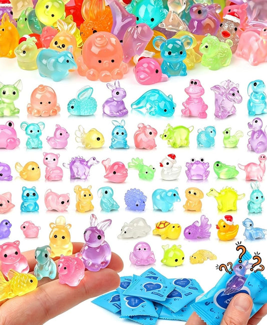 100PCS Mystery Bag Mini Resin Animals