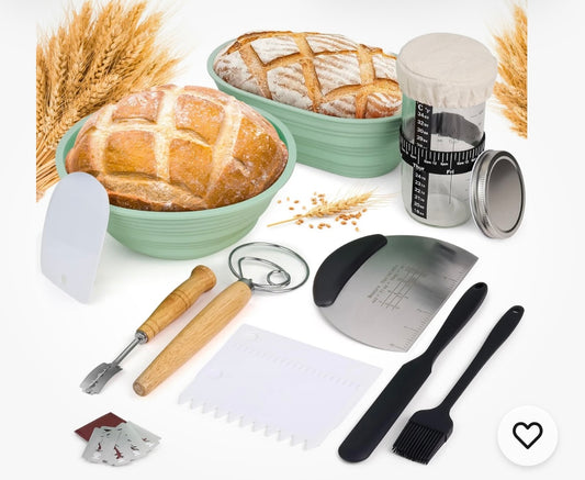 Wild Sky Co Sourdough Starter Kit - Complete Bread Making & Baking Set