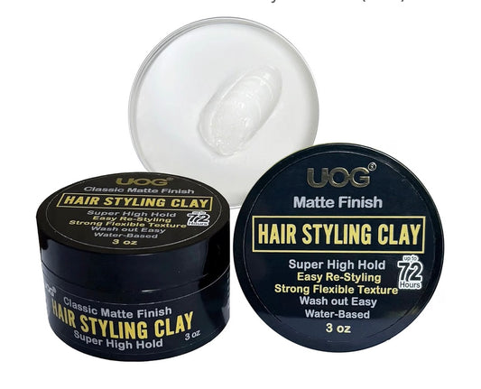 United One Hair Styling Clay – High Hold, Matte Finish, Non-Greasy & Re-Stylable | Flexible & Easy to Wash Out| Anti-Dandruff Formula for Healthy Hair- 1PC (1 PC) 1