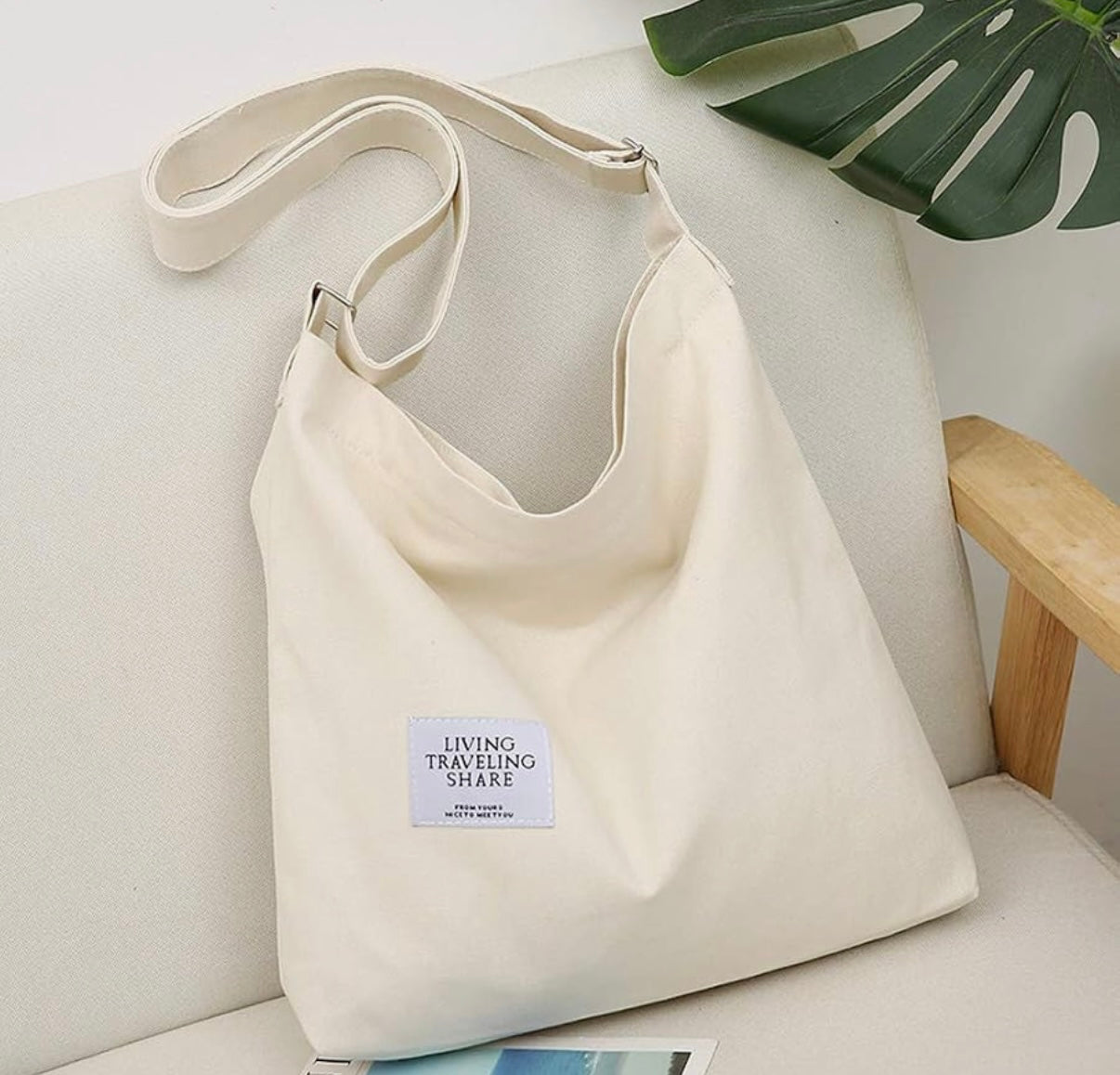 Retro Large Size Canvas Shoulder Bag Hobo Crossbody Handbag Casual Tote