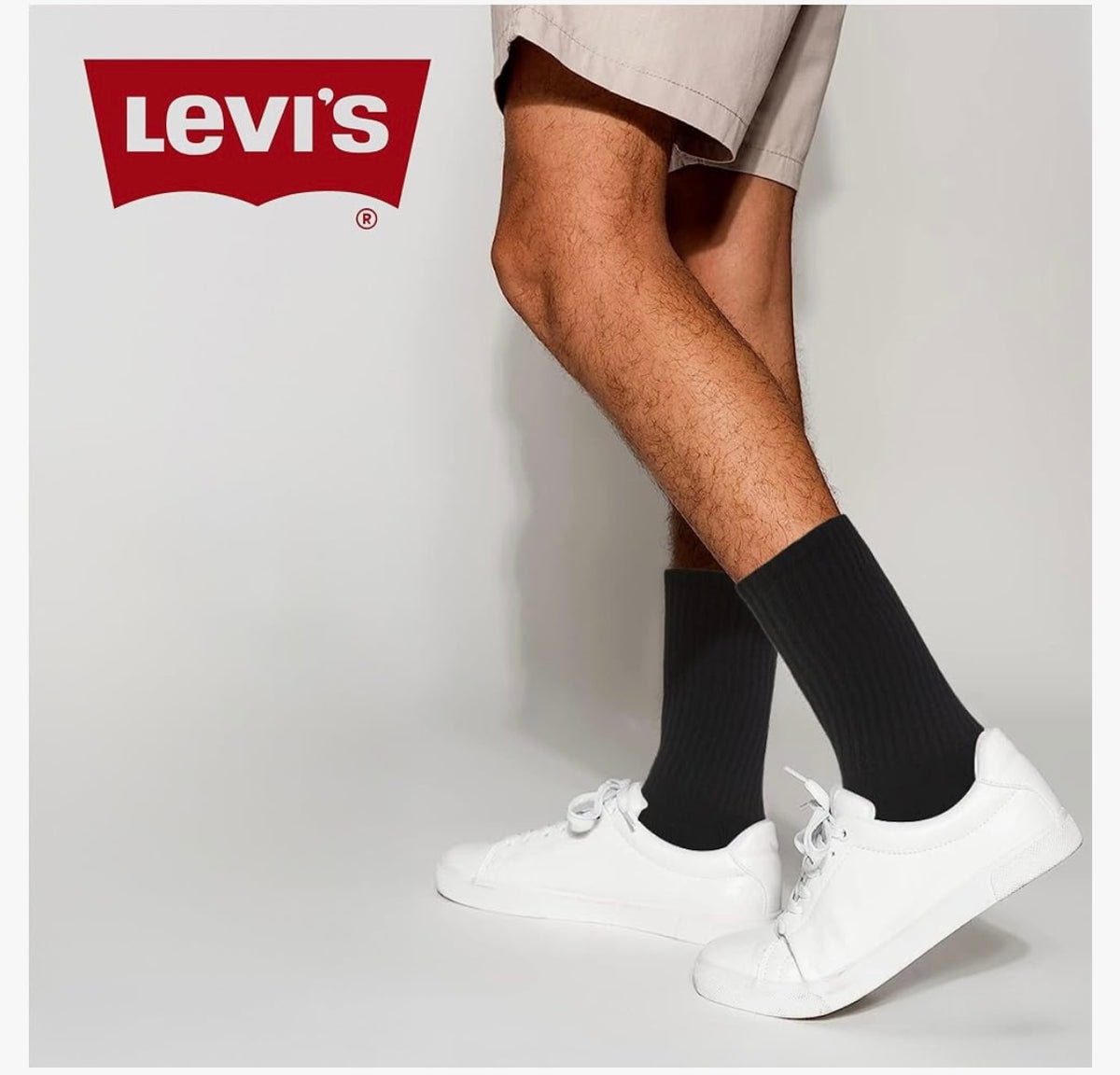 Levi's Mens Socks 8 and 10 Pairs Crew Socks for Men, Premium Athletic Men's Socks,Size 8-12