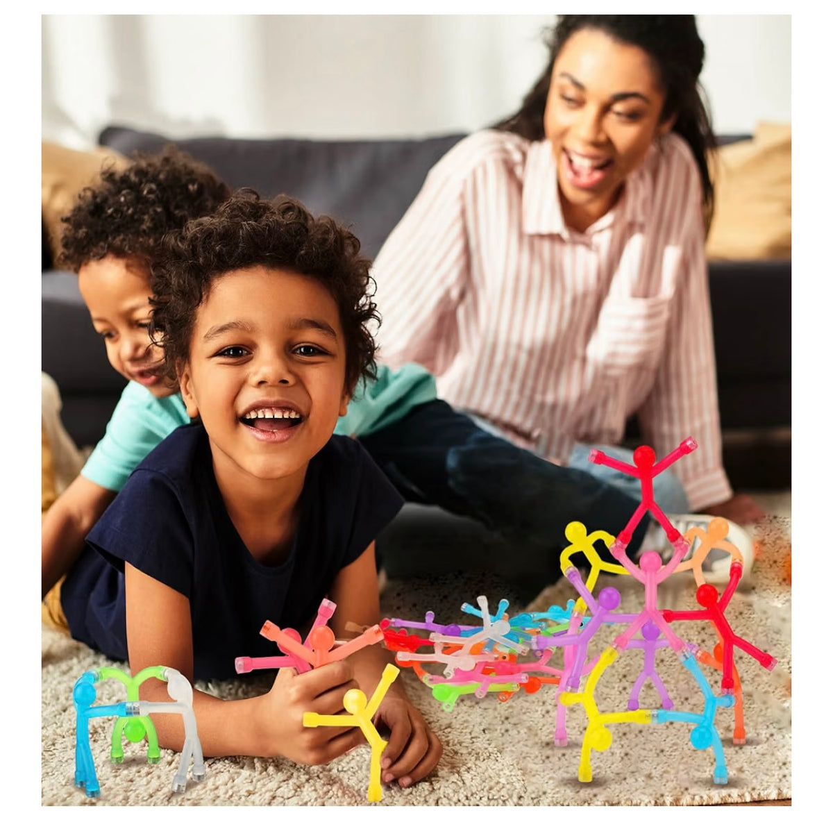 24pcs Magnetic People Figures for Kids 3-8 Travel STEM Fidget Toy
Safe ASTM-certified, Quiet Play for Airplane Car Trips Restaurant, Develops Creativity for Classroom