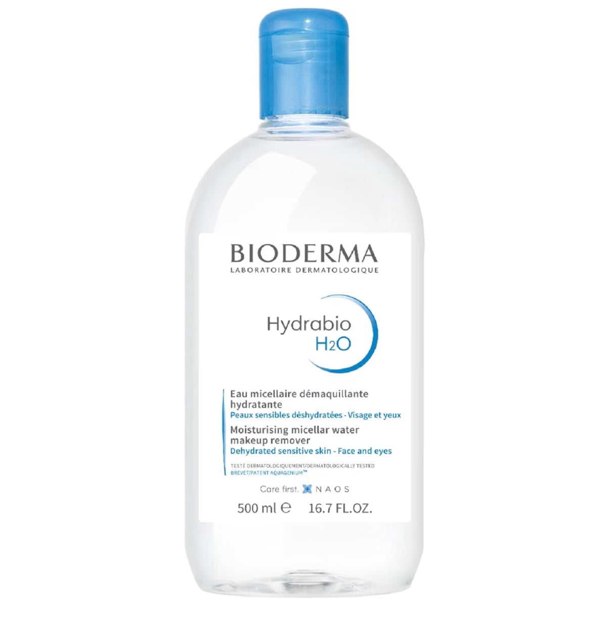 Bioderma - Hydrabio H2O Micellar Water - Face Cleanser and Makeup Remover - Micellar Cleansing Water for Dehydrated Sensitive Skin