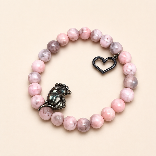 Pink Natural Stone Bracelet