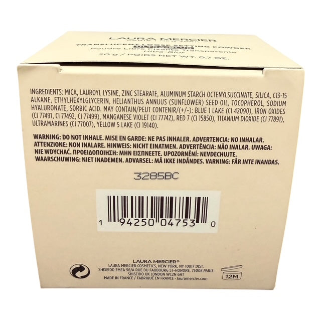 Laura Mercier Ultra-Blur Talc-Free Longwearing Translucent Loose Setting Powder 0.7 oz (Medium Deep)